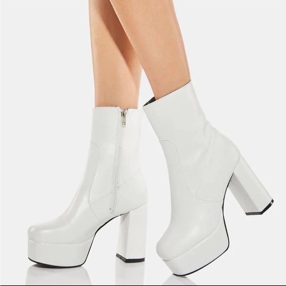 Lamoda MAKING MOVES PLATFORM BOOTS White